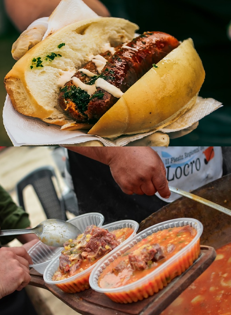 Choripanes y porción de locro hasta en seis cuotas en un festival