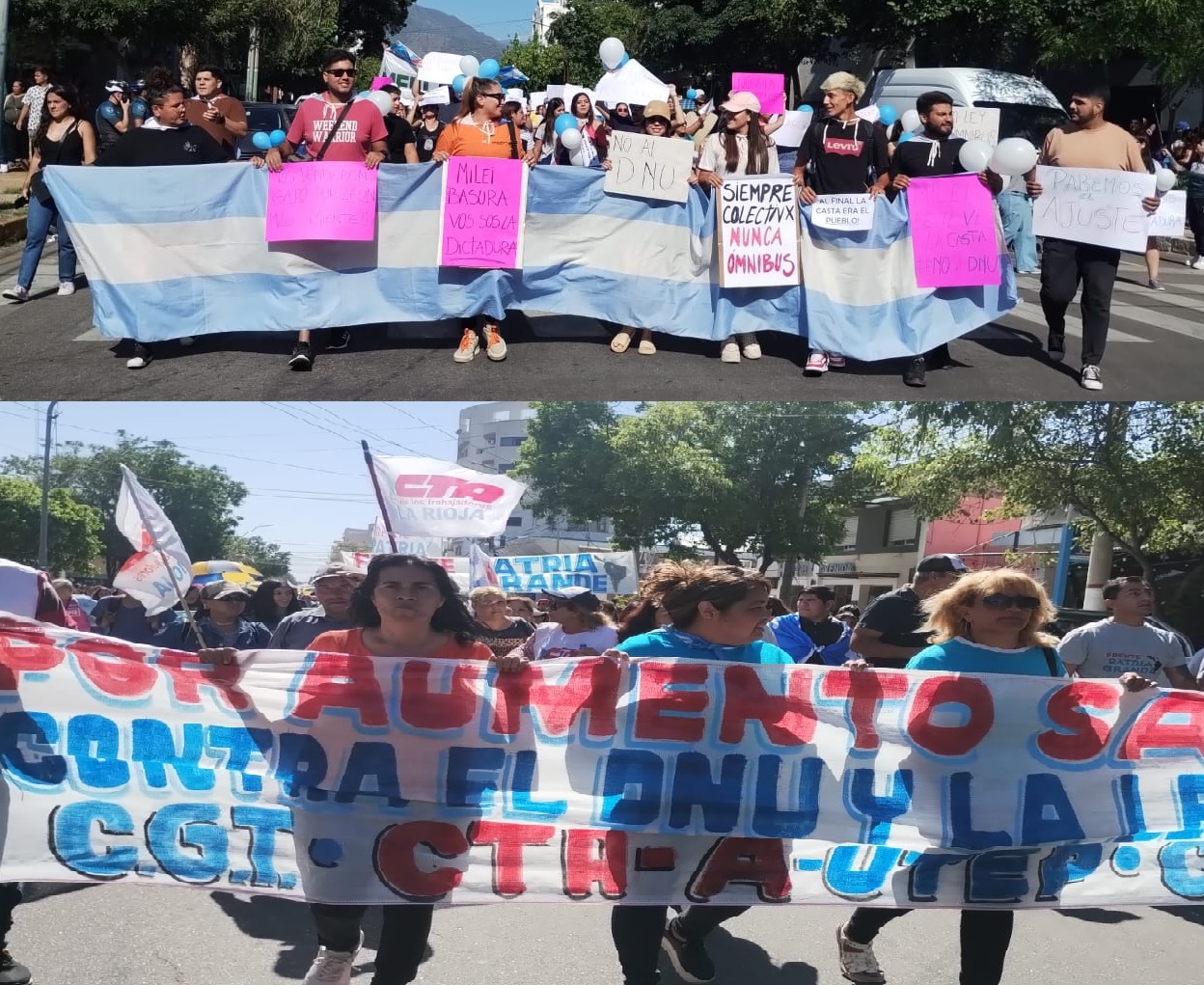 Masiva movilización contra el DNU del Gobierno Nacional en La Rioja