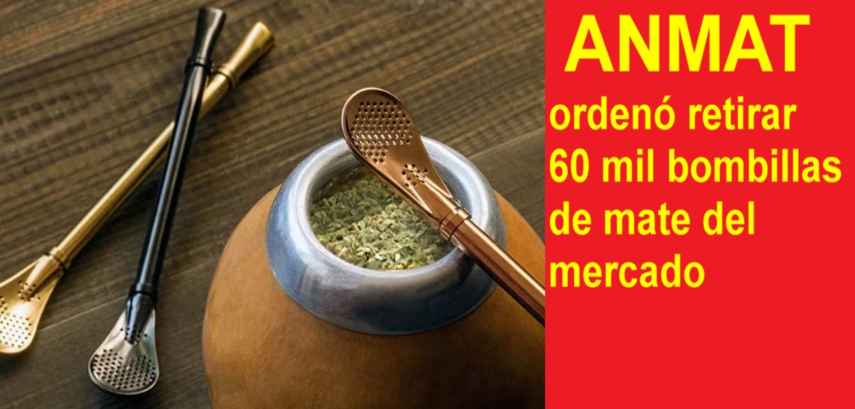 ANMAT ordenó retirar 60 mil bombillas de mate del mercado