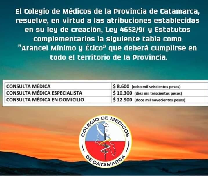 CATAMARCA: Médicos anunciaron que aumentaron el precio de las consultas