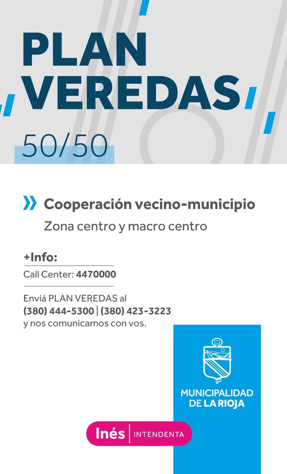 Avanza el Plan Vereda 50/50  