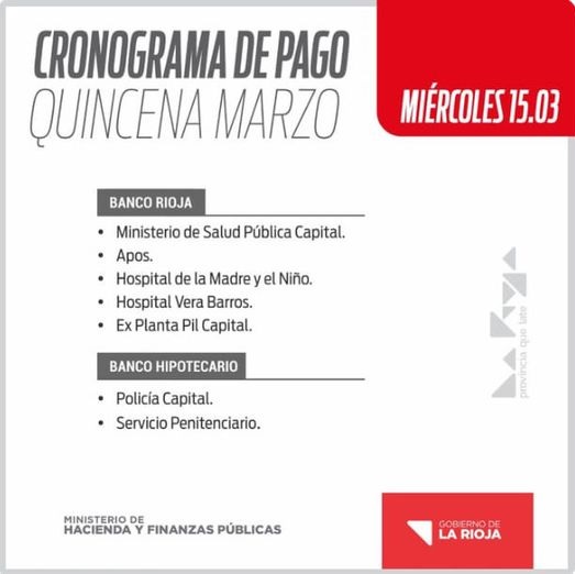 ESTE MIERCOLES ARRANCA EL PAGO DE LA QUINCENITA A EMPLEADOS PUBLICOS 
