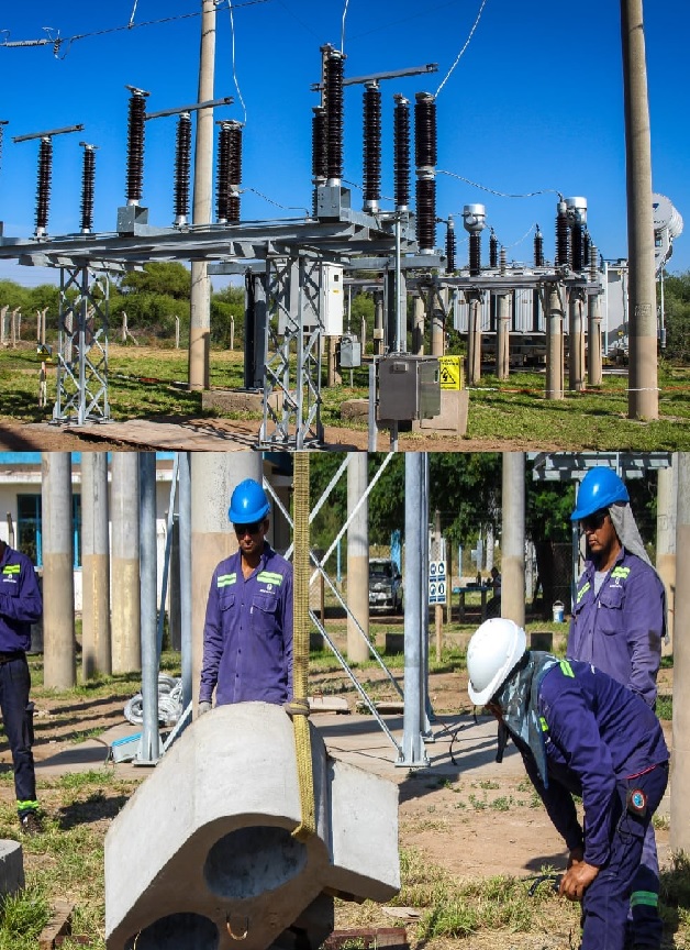 Ultiman detalles para finalizar la construcción de la línea de alta tensión Chamical - Olpas 