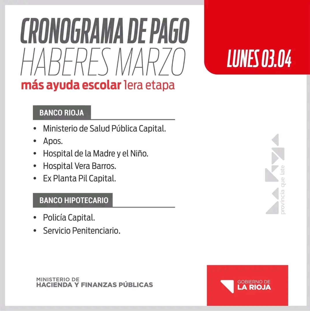 ESTE VIERNES DA INICIO EL PAGO DE SUELDOS A EMPLEADOS PUBLICOS 