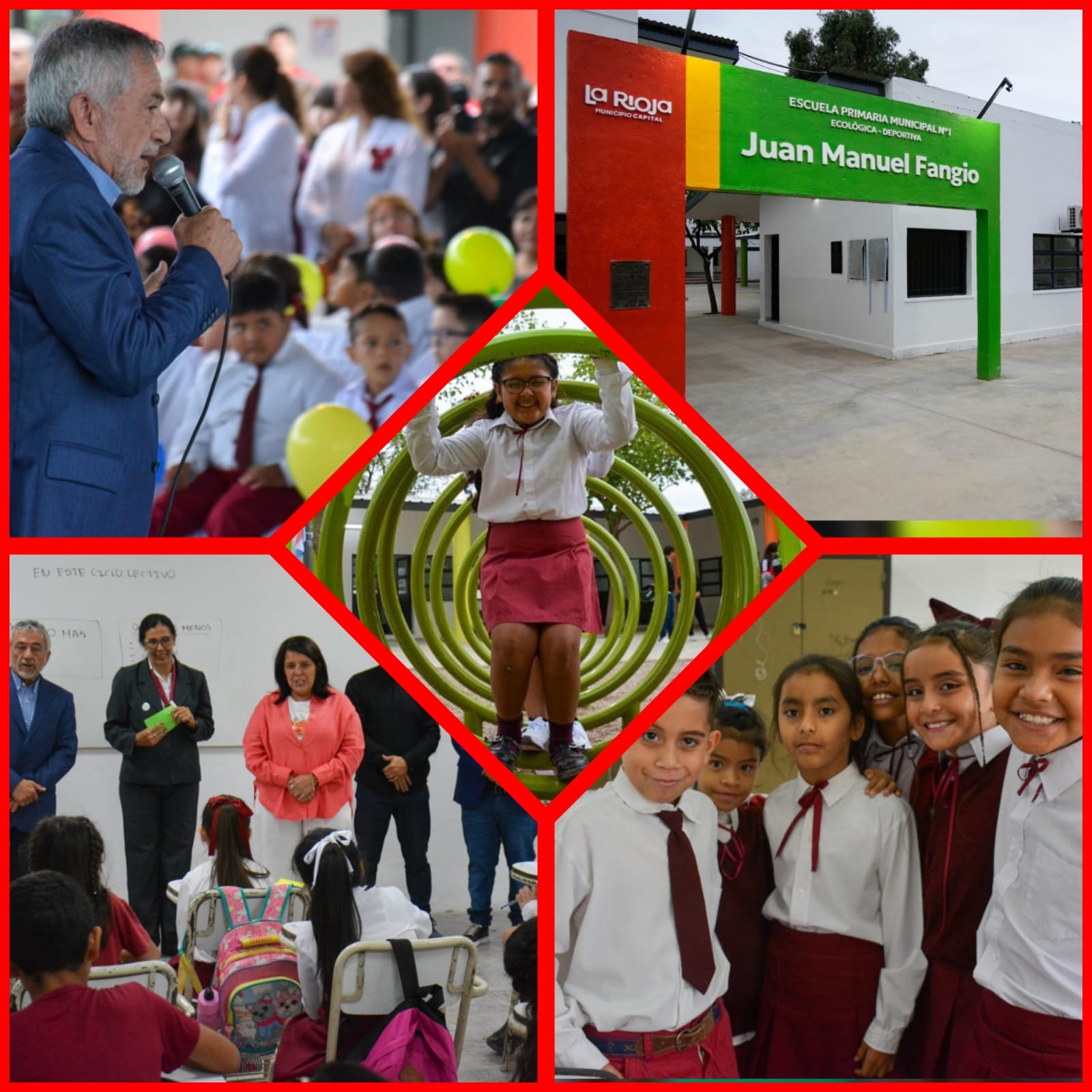 QUEDÓ INAUGURADO EL CICLO LECTIVO MUNICIPAL CON LA PUESTA EN VALOR DE LA PRIMERA ETAPA DE LA ESCUELA FANGIO