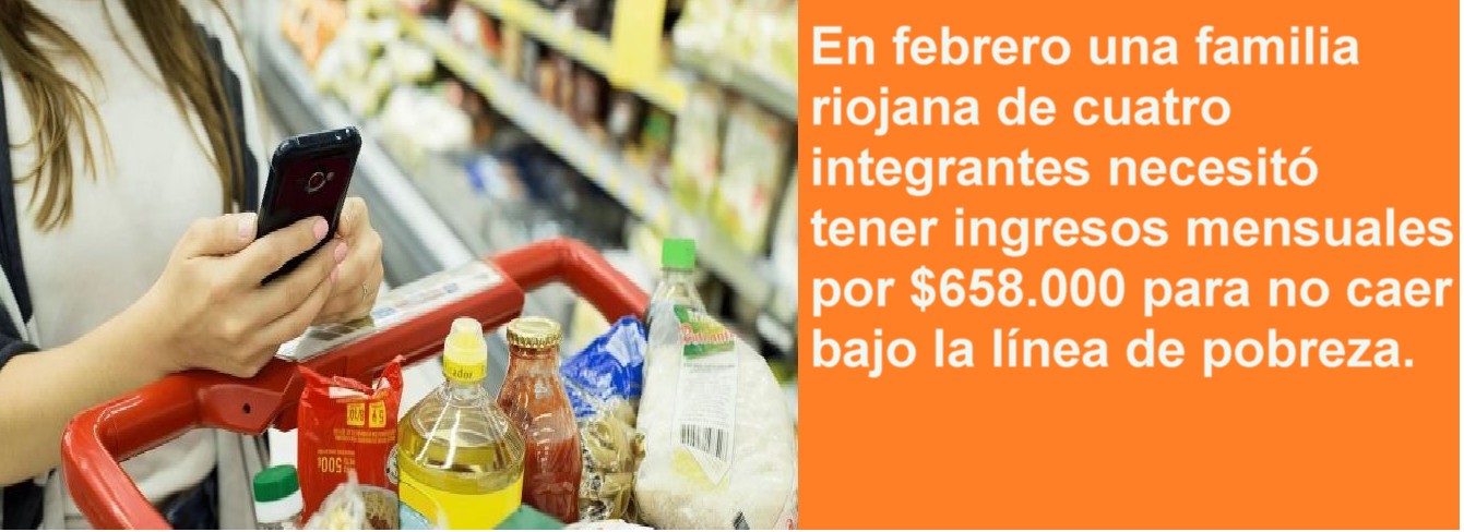 La Canasta básica superó en febrero en La Rioja los $658.000