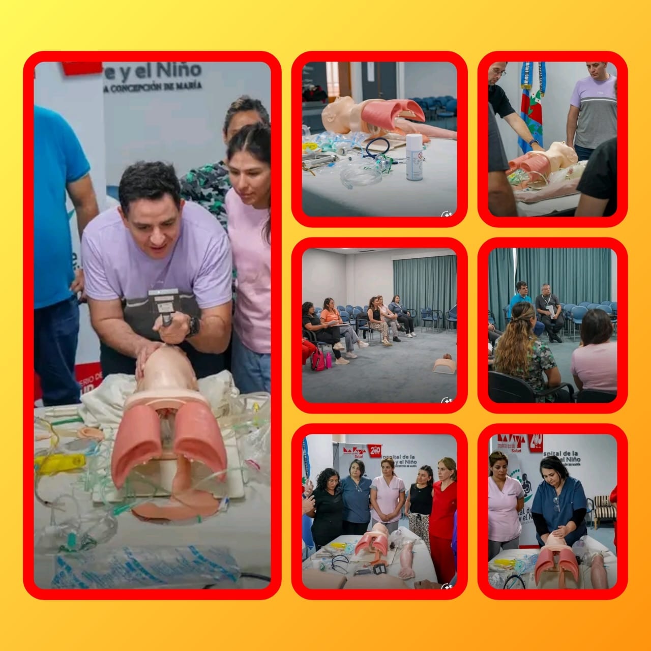 Capacitación sobre “Soporte Vital Cardiovascular Avanzado” en el HMyN
