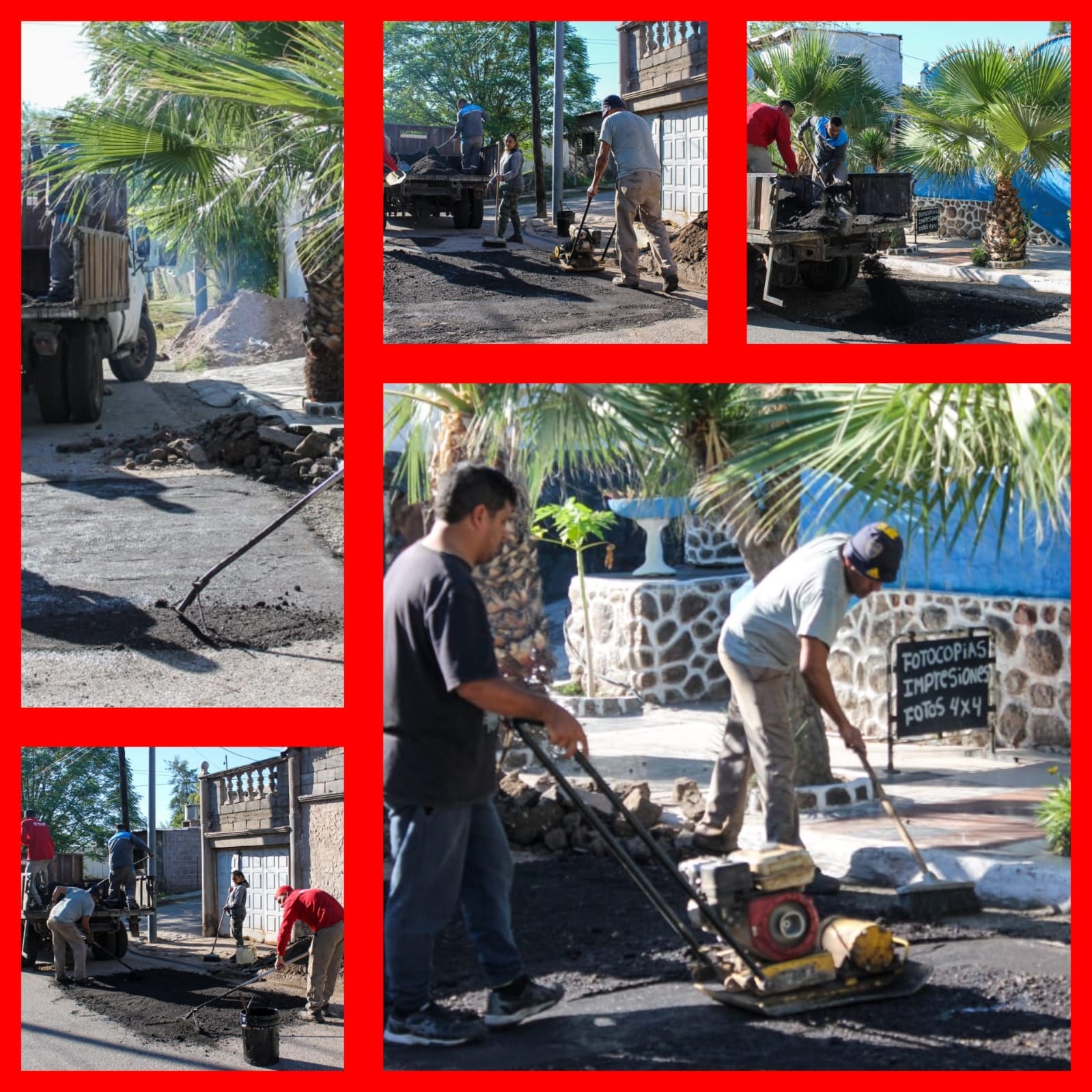 CONTINÚA EL BACHEO EN ZONA OESTE