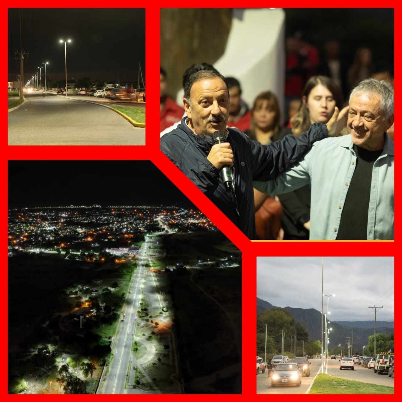 Inauguran nueva iluminación en avenidas de la zona Oeste de Capital