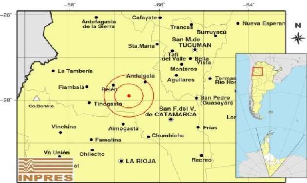 Sismo en Catamarca
