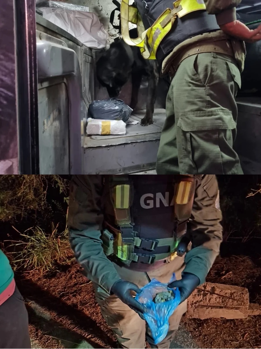 NONOGASTA: Gendarmería Nacional incautó sustancias en dos controles
