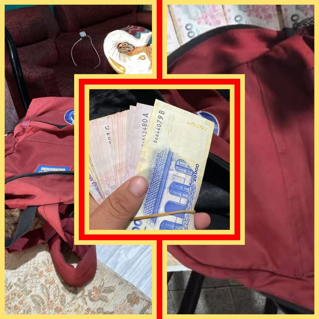 CHEPES: Propietario de un lavadero de vehículos, encontró en la vía pública la mochila con 100 mil pesos que fue sustraída de un camión de la empresa QUILPE