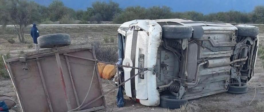CATAMARCA: VIOLENTO VUELCO, HAY 4 HERIDOS 