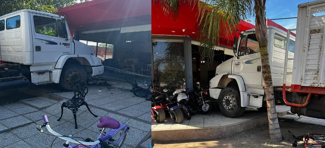 CHAMICAL: CAMION SE INCRUSTÓ EN MIKAR MUEBLES