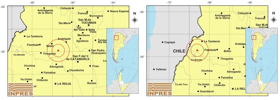 INPRES informó dos sismos en Catamarca durante las últimas horas 