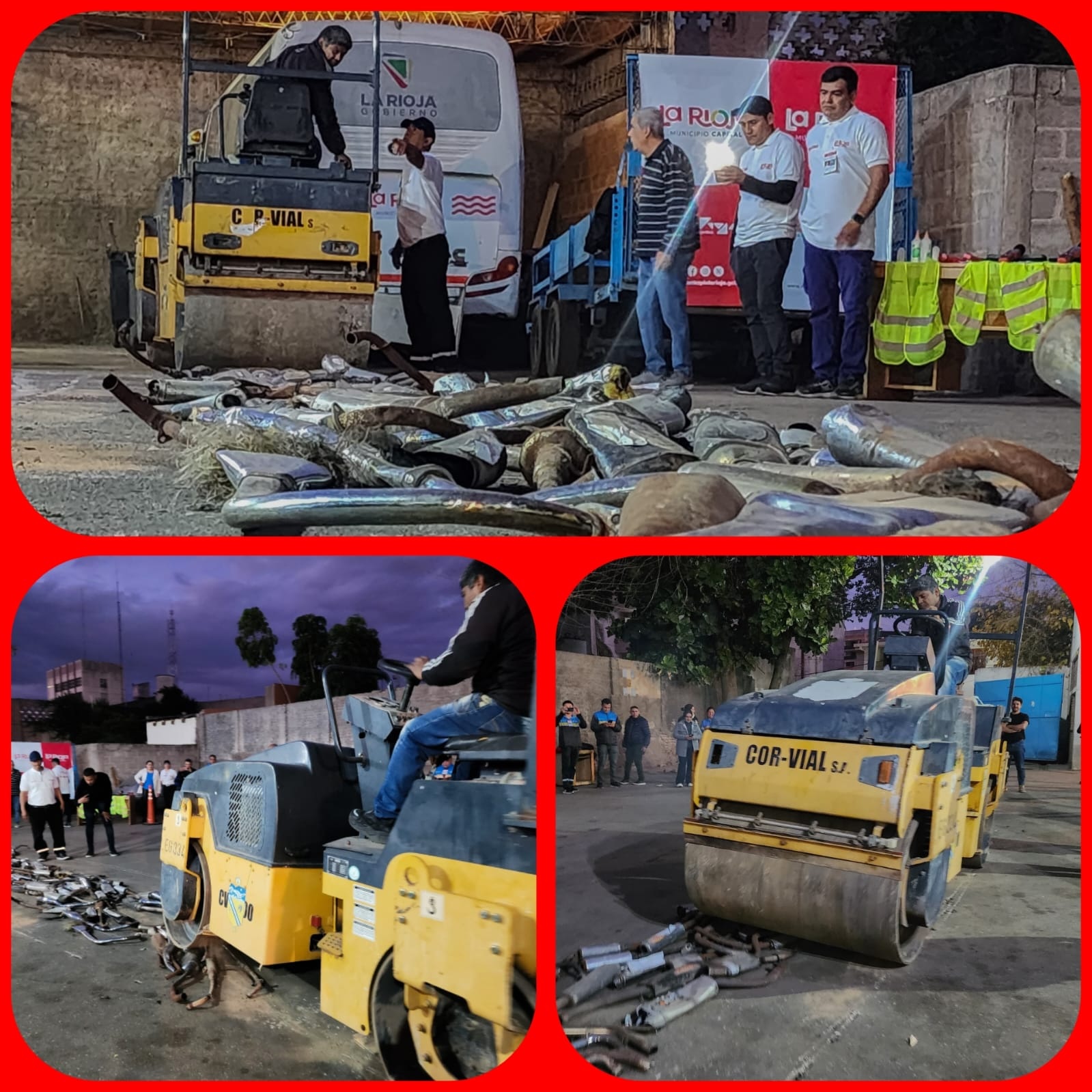 EL MUNICIPIO CAPITAL REALIZÓ LA DESTRUCCIÓN DE MAS DE 150 CAÑOS DE ESCAPES RUIDOSOS