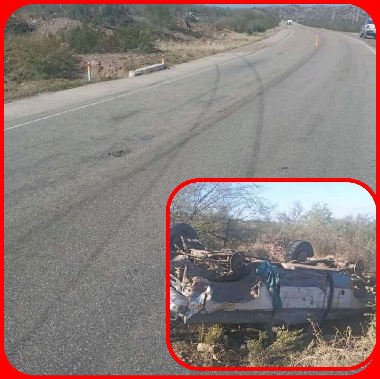 AIMOGASTA: VUELCO EN RUTA PROVINCIAL Nº 9 