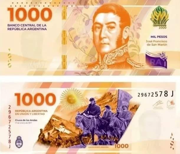 Cómo es el nuevo billete de $1.000 con la imagen de San Martín que prepara el Gobierno
