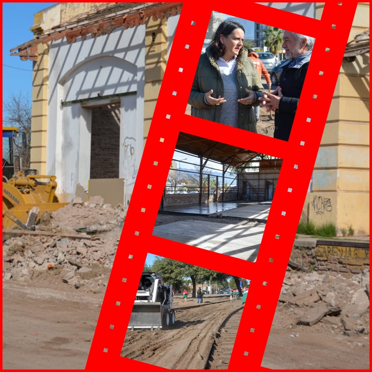A BUEN RITMO, AVANZA OBRA DE RECUPERACIÓN DE LA EX ESTACIÓN DE TRENES