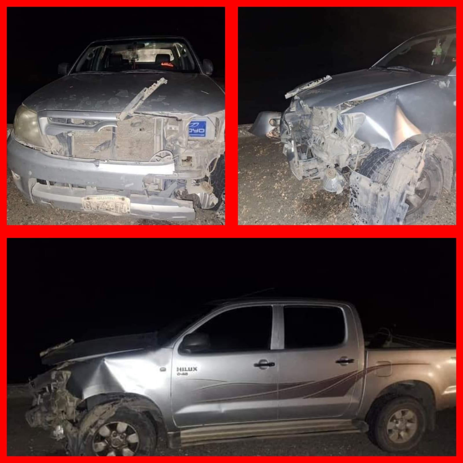ACCIDENTE EN RUTA NACIONAL 60 EN LA CÉBILA