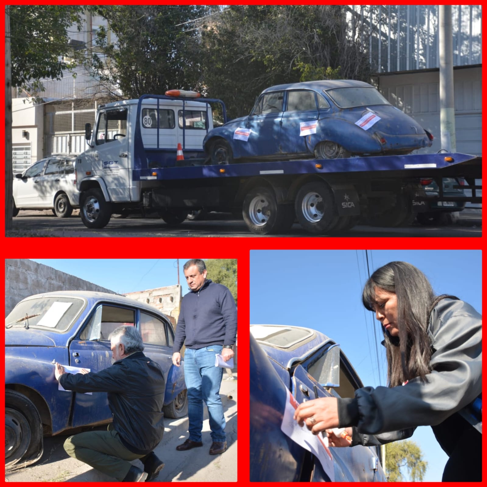 OPERATIVOS SOBRE AUTOS ABANDONADOS EN ZONA NORTE