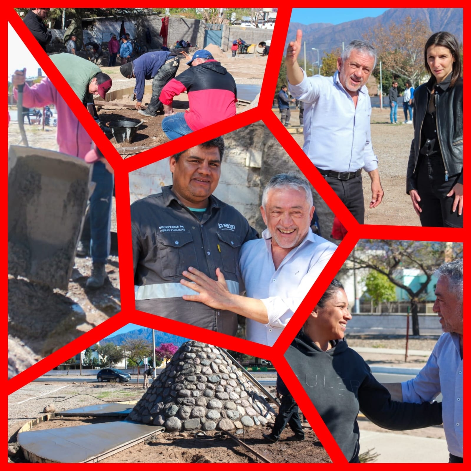 AVANZA LA OBRA DE URBANIZACIÓN EN ROTONDA DE ROQUE LUNA Y SANTA FE