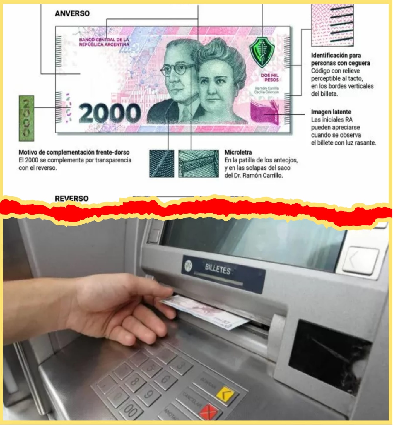 Adiós a los billetes de $ 2000: Por qué los rechazan los cajeros