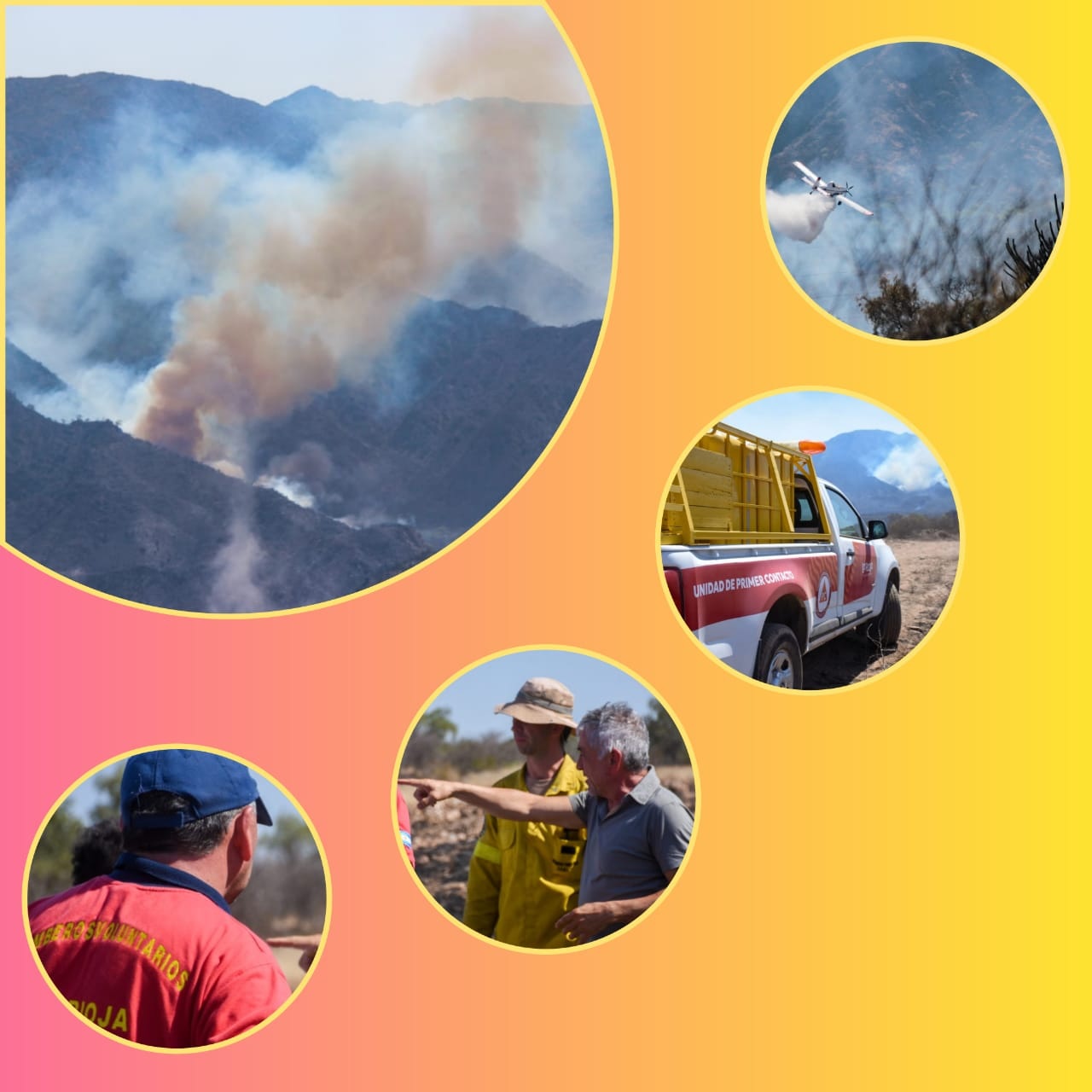 EL INTENDENTE RECORRIO LA ZONA DEL INCENDIO Y ANUNCIO FUERTES ACCIONES LEGALES