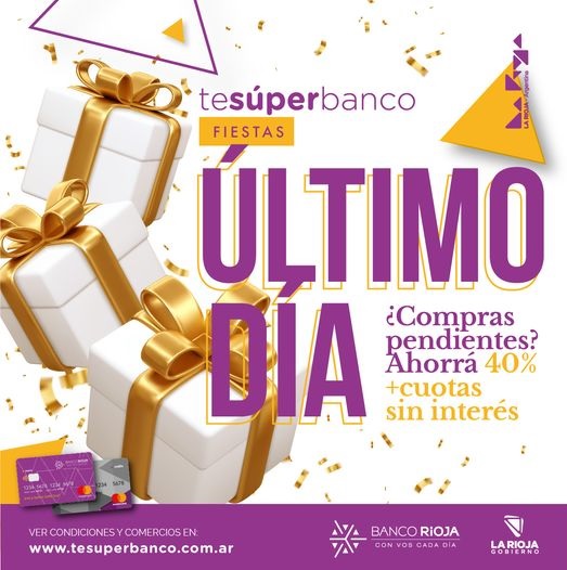 Ahorrá hoy con te súper banco fiestas