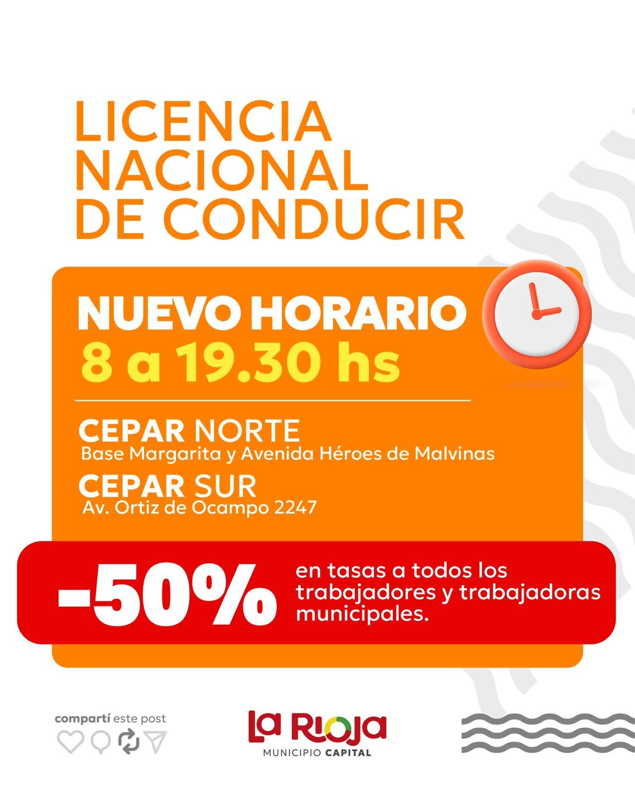 EL MUNICIPIO AMPLÍA EL HORARIO PARA TRAMITAR LA LICENCIA DE CONDUCIR